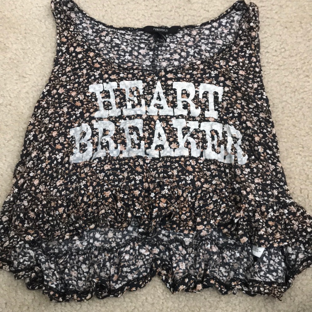 Cropped tank top.